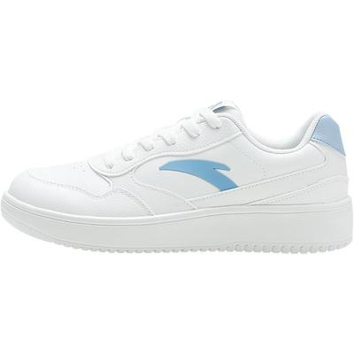 安踏轻程板鞋男鞋轻便百搭小白鞋