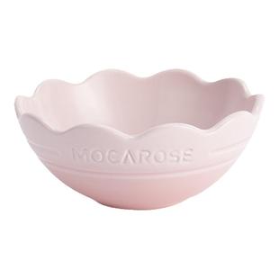 摩卡色炻瓷花边碗碟鱼盘创意樱花形碟盘甜品水果碗轻奢高颜值礼物