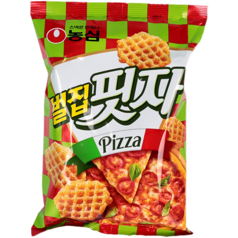 韩国原装进口零食 农心披萨味格脆休闲膨化食品小吃香脆薯片90g