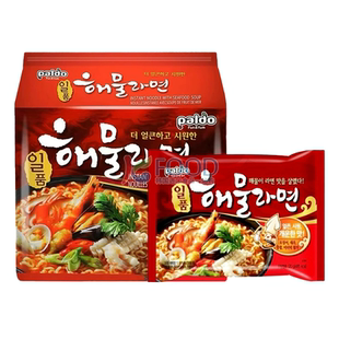 韩国进口八道御膳章鱼海鲜面汤面拉面paldo正宗方便面韩式速食泡