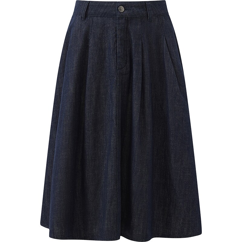 【商场同款】播26夏新品A字半身裙女复古牛仔伞裙BDT7BD3045