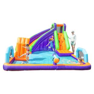 AirMyFun喷水充气城堡家庭室内小型蹦蹦床家用户外大型滑梯淘气堡