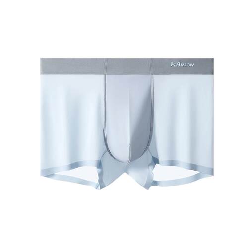 猫人冰丝男士内裤男生无痕薄款透气抗菌四角2026新款男款平角短裤