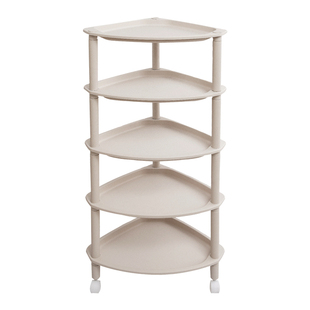 北欧放脸盆架厕所落地式三角架卫生间水桶收纳置物架浴室转角架子