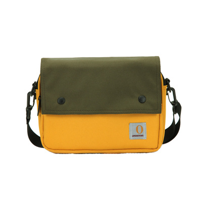 日韩男女情侣旅行拼色防水斜挎包