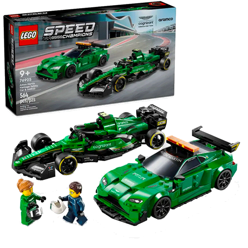【自营】乐高超级赛车76925阿斯顿马丁 安全车与 AMR23超跑F1赛车