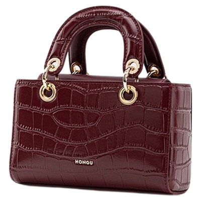 红谷菱格链条戴妃包百搭款