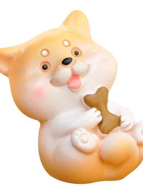 小摆件秋田犬现货柴犬柯基模型