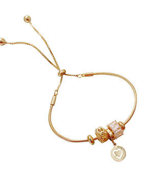 韩国东大门时尚镶钻女爱心手链