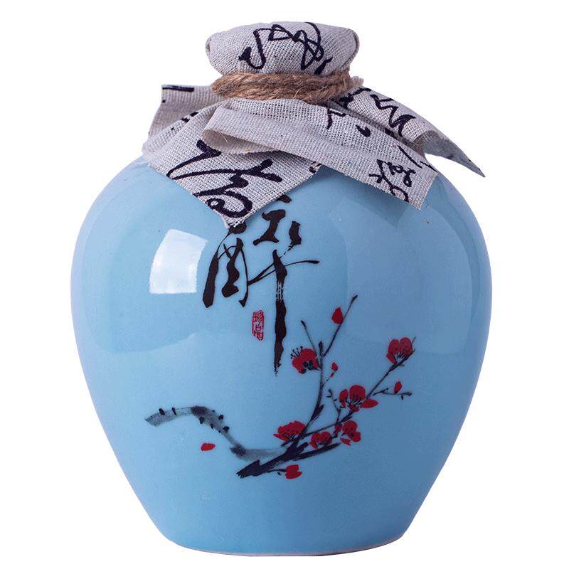 陶瓷酒瓶古风酒瓶1/2/3/5/10斤家用白酒空瓶密封酒坛子小酒壶专用