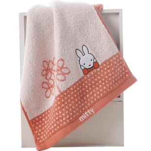 2条金号毛巾米菲兔纯棉小毛巾全棉无捻柔软童巾软萌卡通官方正品