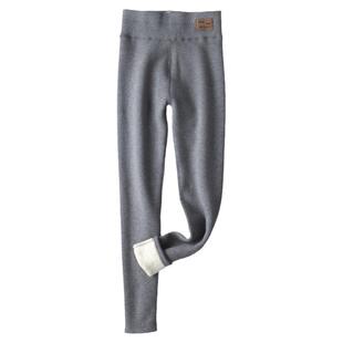 特厚羊羔绒棉裤女冬加绒加厚高弹保暖裤可外穿毛绒东北大码打底裤