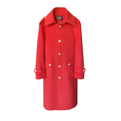 肖战中长款毛呢大衣秋冬季