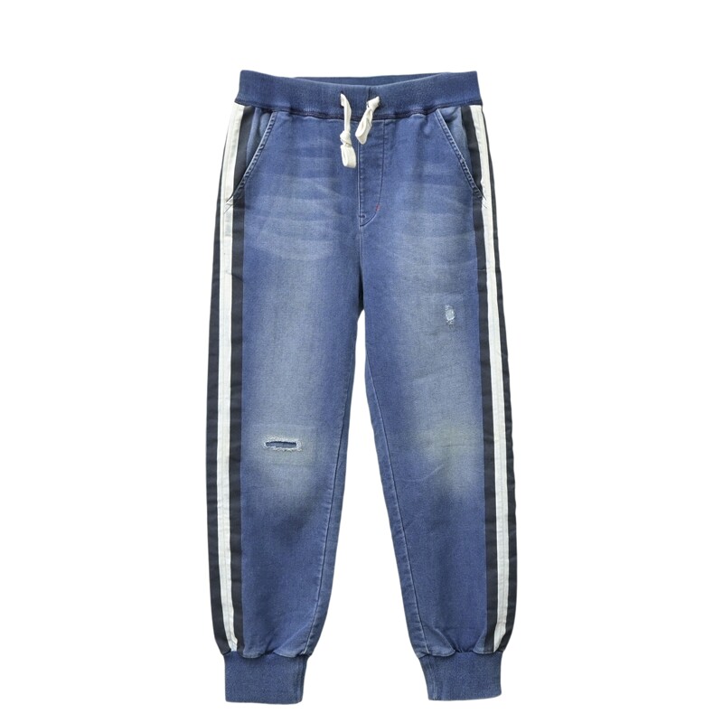 ABLEJEANS女针织水洗牛仔束脚