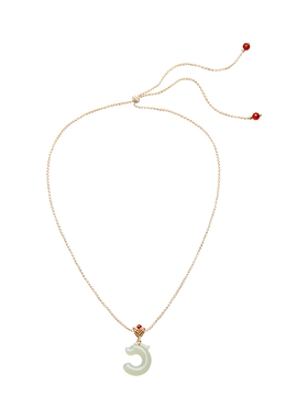 故宫淘宝晴水大玉龙和田玉项链