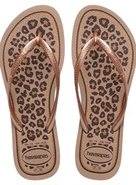 Havaianas春夏slim动物纹人字拖