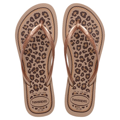 Havaianas春夏slim动物纹人字拖