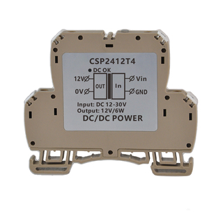 24v转12VDCDC宽压输入12v-30V隔离稳压电源模块输出6w 1000mA导轨