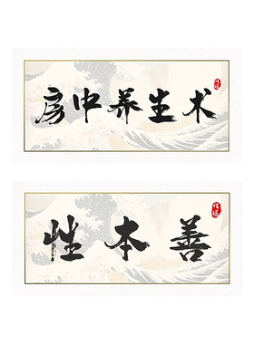 房中养生术字画挂画性本善装饰画私密美容院房间产后修复墙面壁画