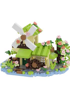 潮乐创四季小屋别墅积木
