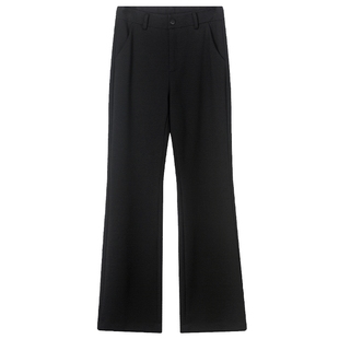 百斯盾官方女士休闲裤2025年秋冬新款零束缚四面弹显高喇叭长裤