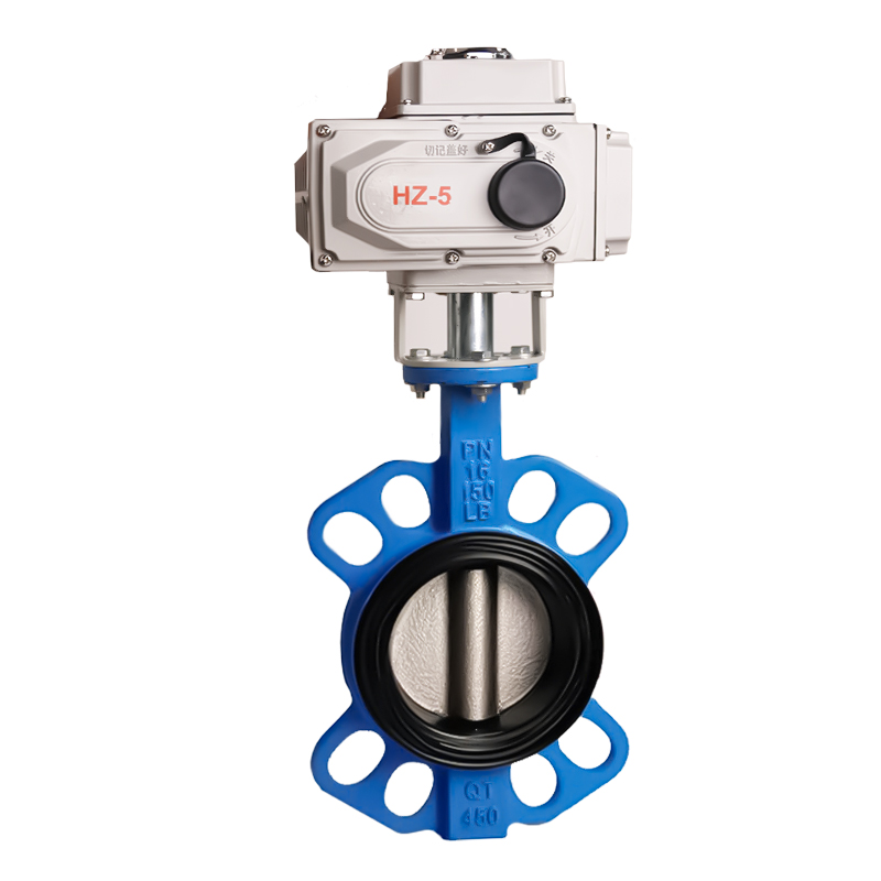 电动对夹式蝶阀D971X-16Q软密封四氟304不锈钢球墨铸铁220V调节阀