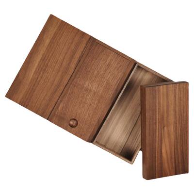 黑胡桃木定做小号茶叶木制包装盒