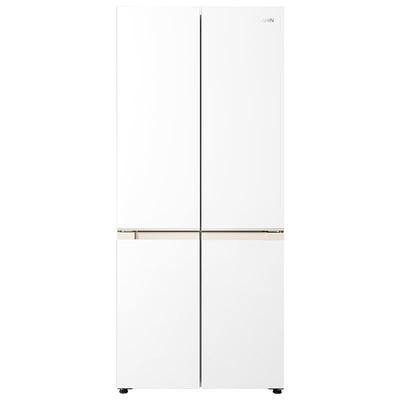 美的华凌520超薄60cm零嵌大容量冰箱十字四门一级能效家用