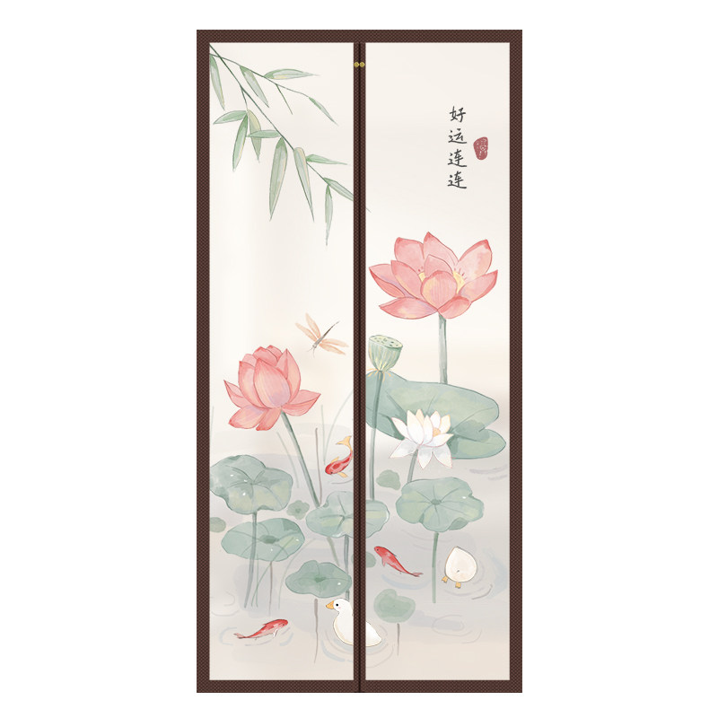 全磁条夏季防走冷空调帘门帘防风隔断厨房挡风防油烟免打孔挂帘