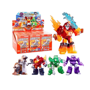 星辰版第6弹变形金刚布鲁可积木人迷你人偶玩具整盒擎天柱装甲六