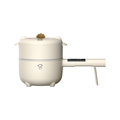 小贝熊电煮锅宝宝辅食锅婴儿煎煮一体多功能电热火锅泡面煮粥不粘