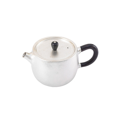银壶999纯银泡茶壶家用手工麻纹