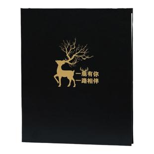 皮面相册本插页式影集五寸竖版家庭纪念册5寸400张情侣宝宝像册本