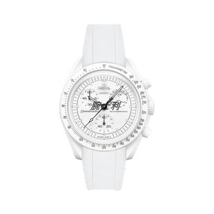 适配Swatch欧米茄联名表带FKM氟橡胶Moonswatch史努比1965地相20