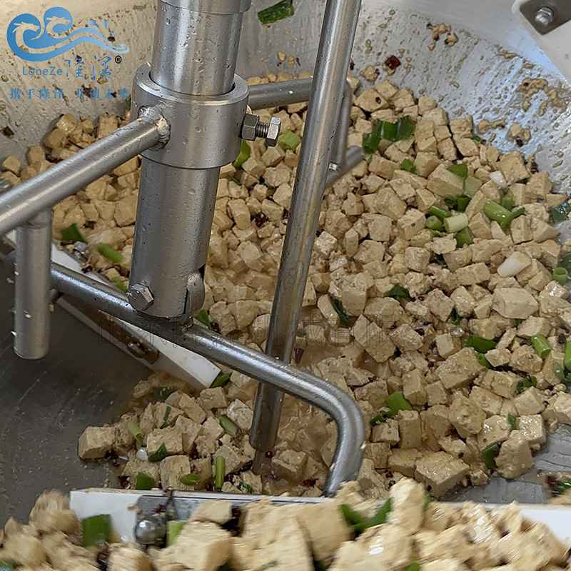 大功率自动翻炒机 酒店厨房炒菜设备 隆泽20KW团餐炒菜机