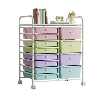 萨卡达多巴胺小推车零食置物架移动抽屉式收纳架柜子分层收纳架子