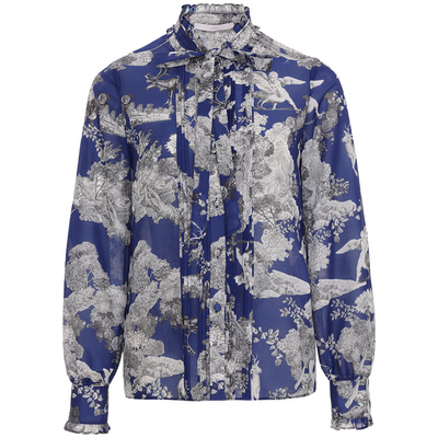 印花料OBEG欧碧倩国风衬衫