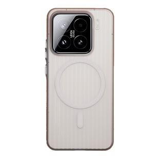 [撞色行李箱]适用小米15手机壳酷安酷品SPro防滑磁吸全包xiaomi14ultra外壳防摔超轻薄透明瓦楞pc保护套简约