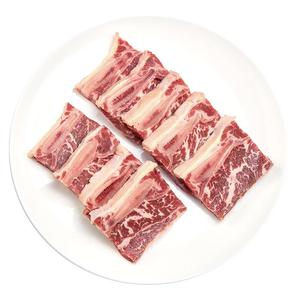 鸿亮黑椒牛仔骨半成品200g原部位厚切牛肋条牛排官方旗舰店 顺丰