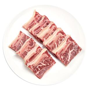 鸿亮黑椒牛仔骨半成品200g原部位厚切牛肋条牛排官方旗舰店 顺丰