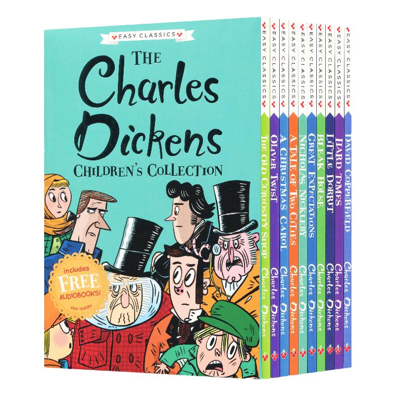 查尔斯狄更斯英文原版小说儿童读物 The Charles Dickens 10册盒装7-10岁青少年文学小学生课外阅读英语书籍 外国经典畅销文学小说
