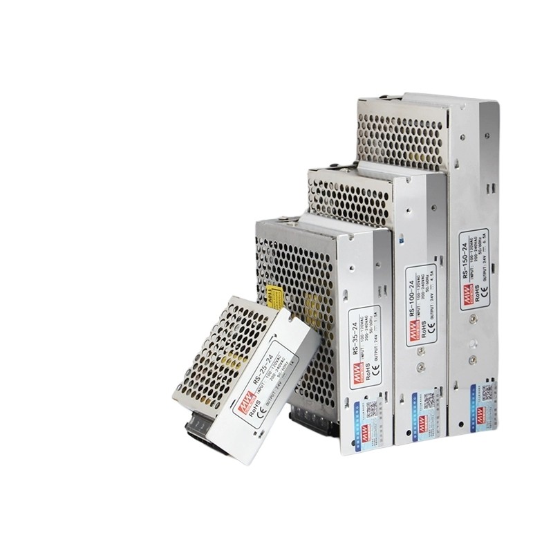 明纬RS-150-24开关电源220转5v12v24大功率监控灯带直流变压器