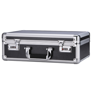 小型密码保险箱家用现金存放钱柜防盗保密手提式证件收纳盒子带锁