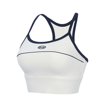 annerun细肩带美背吊带文胸一体外穿运动内衣女防震健身瑜伽背心