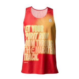 悦步款跑步风洞背心印花女吸汗透气超轻竞速马拉松运动竞赛上衣男