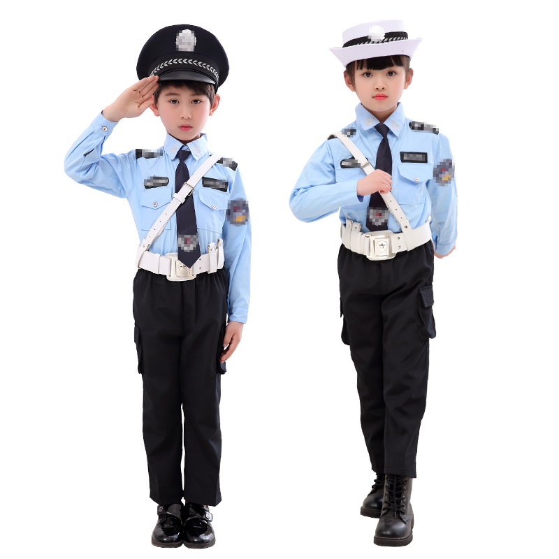 儿童警察服制服角色扮演