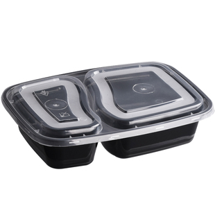 高端分格一次性餐盒长方形两格二三四五格外卖打包饭盒圆形可微波