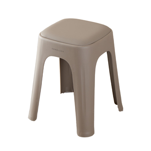 软包塑料凳子家用结实耐用轻奢高级感可叠放加厚客厅餐桌备用高椅