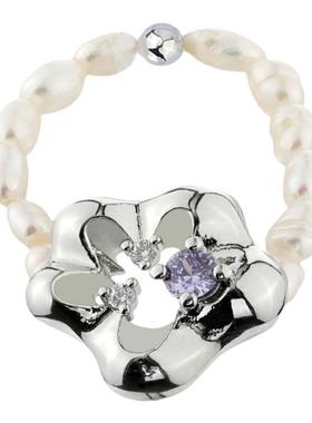 BZV青拾之役原创不对称宝石戒指