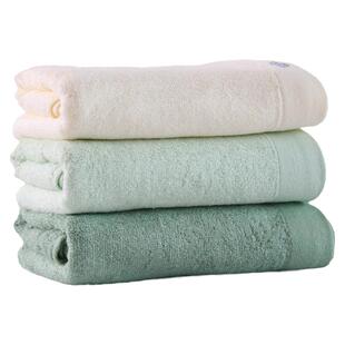 洁丽雅竹 浆 纤维大毛巾儿童吸水洗脸方巾成人男女家用浴巾美容巾